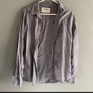 urban pipeline medium men’s blue long sleeve button up